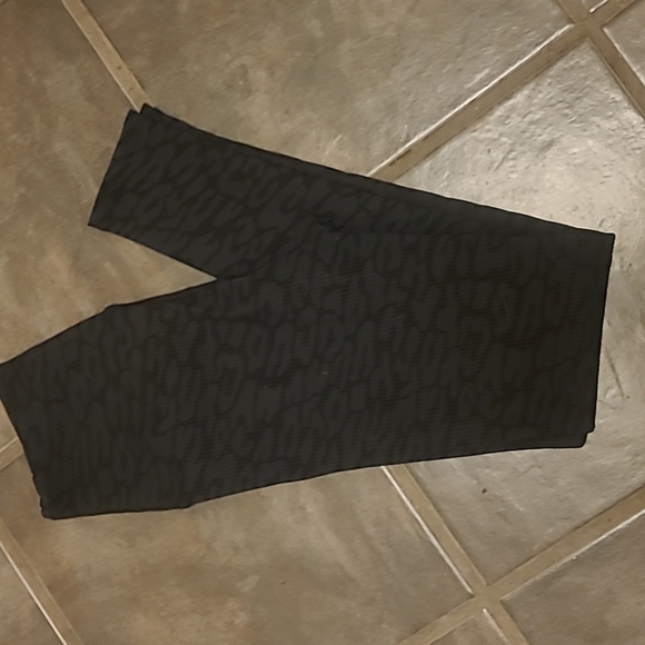 Carbon38 2 Pairs Leggings small ribbed black And Blue - Picture 2 of 13